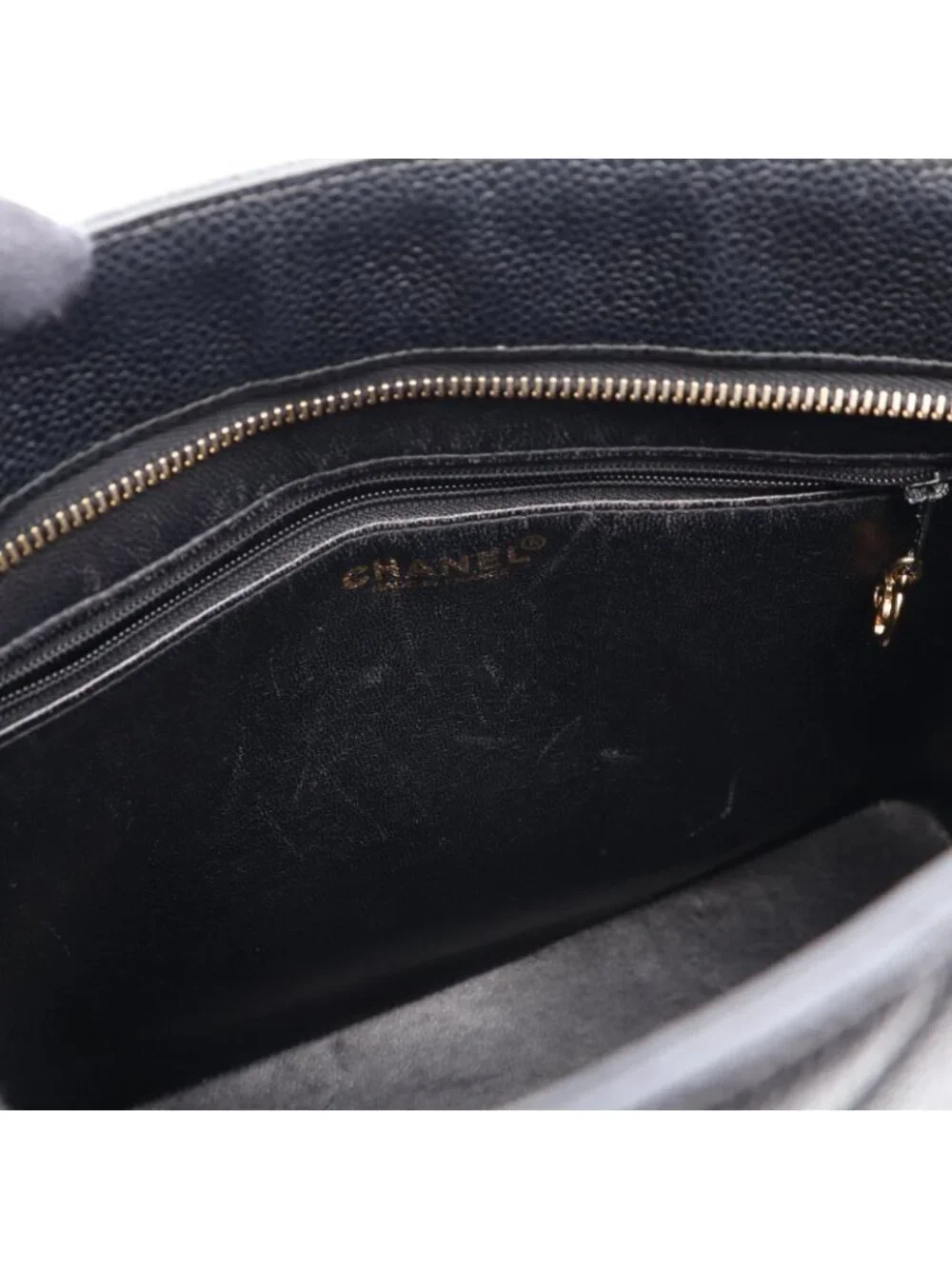 Chanel Tote Bag Reissue Black Caviar Leather